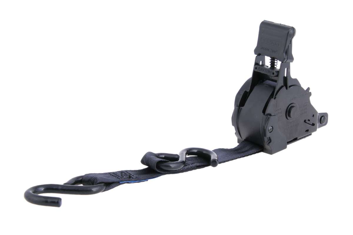 Spanngurte | 3,65 m Automatik-Zurrgurt, 25 mm, LC 340 daN, mit beschichtetem S-Haken | 2er Set | SAN00290 - better-camper.de | Mense GmbH