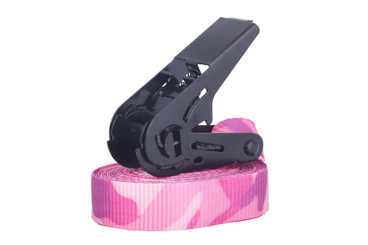 Spanngurte | 6m Zurrgurte, 25mm, LC 900 daN, Pink Camouflage | 4er-Set | SAN00321 - better-camper.de | Mense GmbH