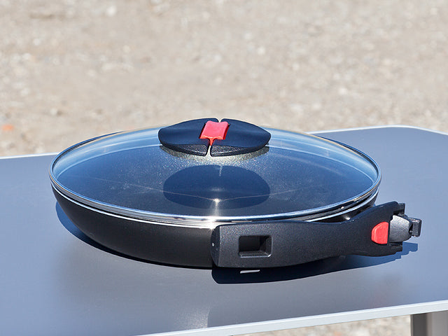 Pfannenset Click&Cook, Pfanne 28 cm + Glasdeckel | 100801002 - better-camper.de | Mense GmbH
