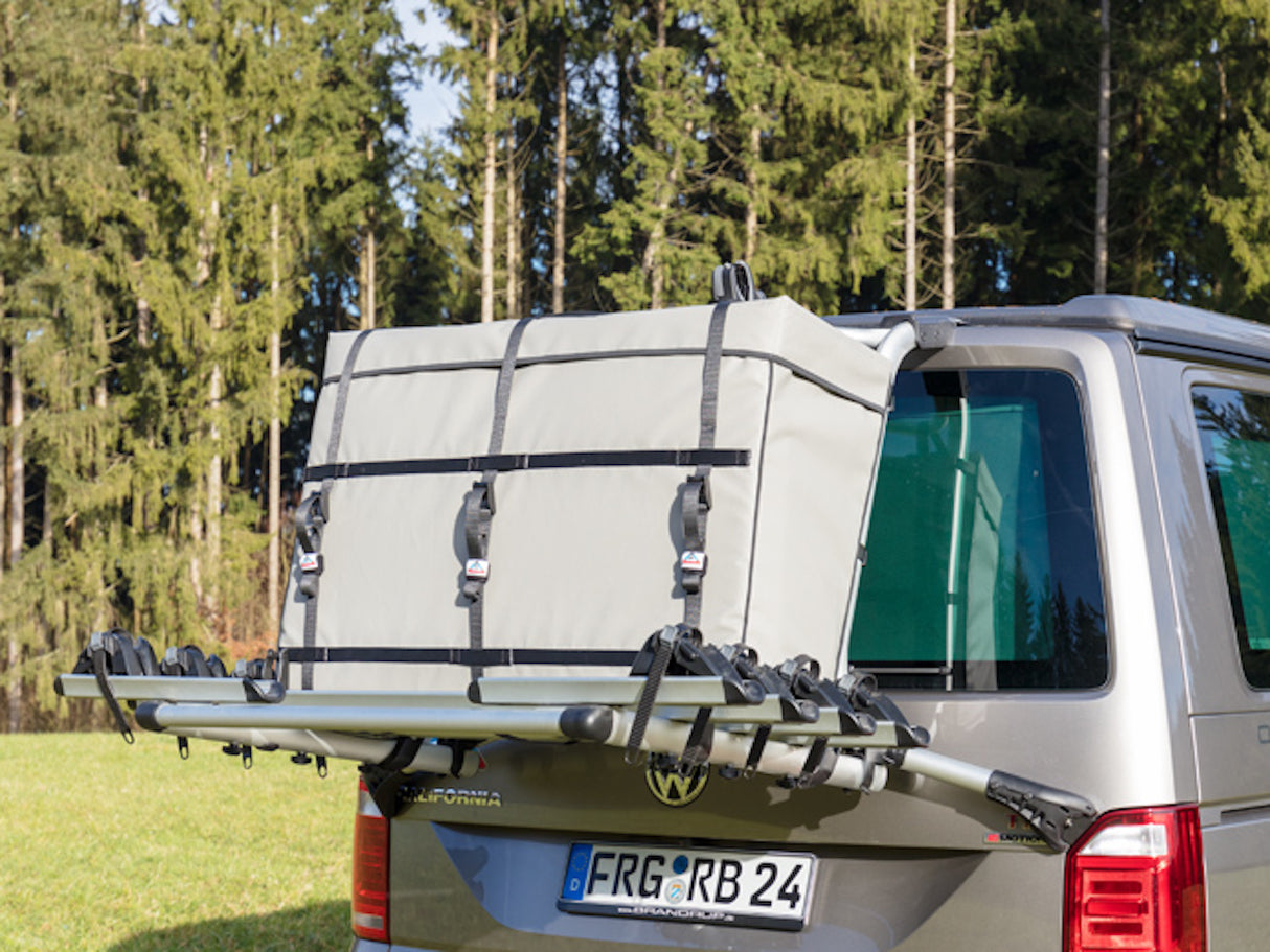FLEXBAG | Cargo für original VW VW T6.1/T6 | Heckgepäckträger 7E0071104 (schmal) | Design "Palladium" | 100501007 - better-camper.de | Mense GmbH