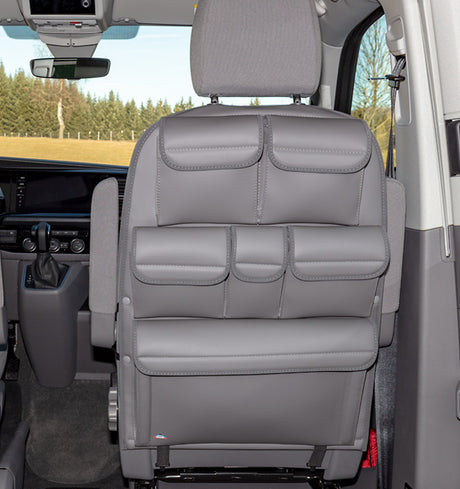 UTILITY | Fahrer-/Beifahrersitz, Design "Leder Palladium", T6.1/T6/T5 California Ocean / Coast / Comfortline / Trendline / Beach / Multivan | 100706800 - better-camper.de | Mense GmbH