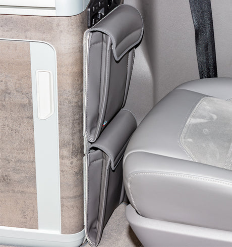 Utility | Spülschrank seitlich | Design "Leder Palladium" | VW T6.1/T6/T5 California | 100706807 - better-camper.de | Mense GmbH