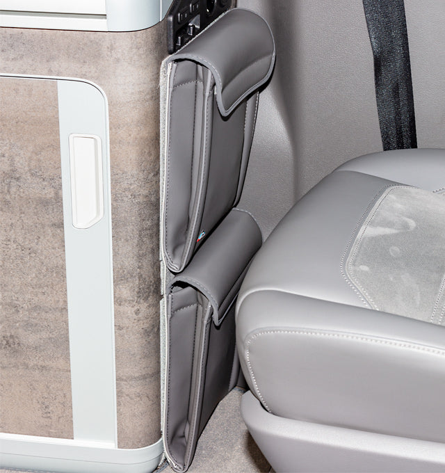 Utility | Spülschrank seitlich | Design "Leder Palladium" | VW T6.1/T6/T5 California | 100706807 - better-camper.de | Mense GmbH