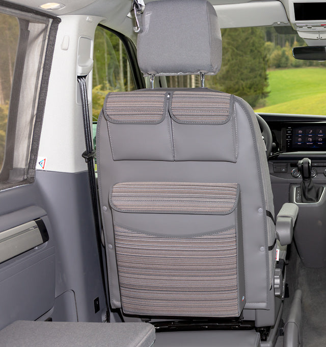 UTILITY | Rückenlehne FH-Sitz mit MULTIBOX Maxi | Design "Mixed Dots" | T6.1/T6/T5 Beach | 100706816 - better-camper.de | Mense GmbH