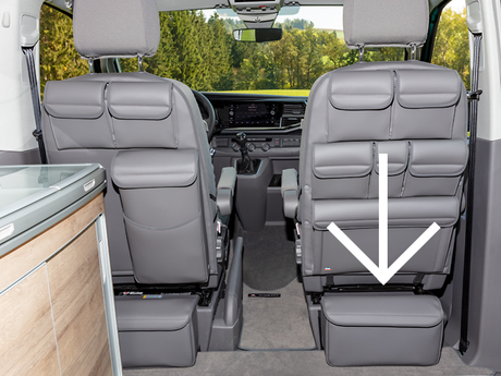 MULTIBOX CarryBag® | Isolier-Tragetasche | Design "Leder Palladium" | VW T6.1/T6/T5 | 100706829 - better-camper.de | Mense GmbH