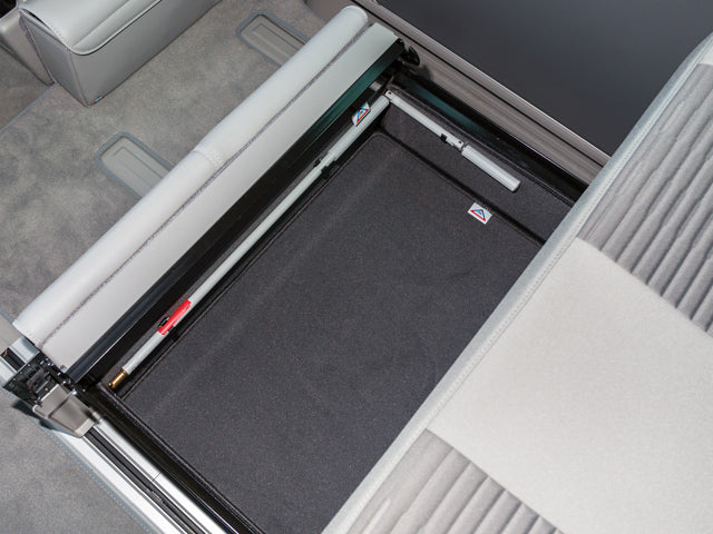Geräuschdämm-Matten-Set | für Bettkasten-Schublade 4-teilig, nur seitlich inkl. Stanzlöcher | VW T6.1/T6 California | 100708518 - better-camper.de | Mense GmbH