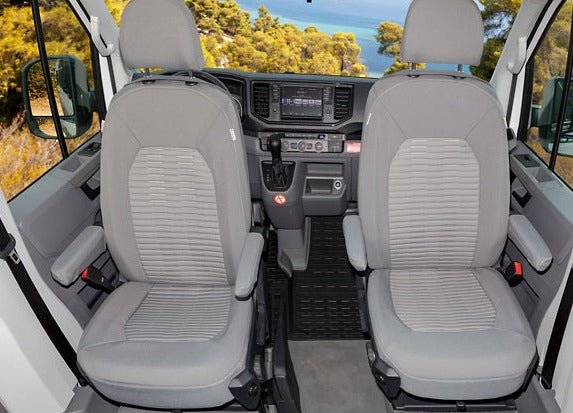 Second Skin® | Schonbezug FH-Sitze | Design "Valley/Palladium" | VW Grand California | 100705759 - better-camper.de | Mense GmbH