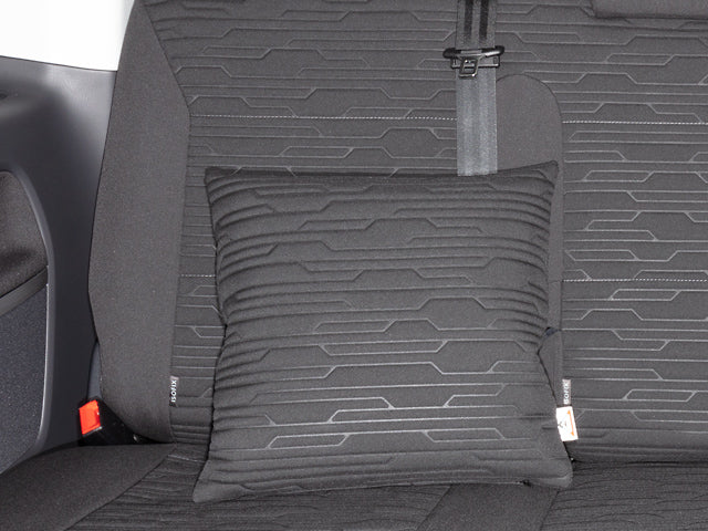 Kissen mit Polyesterfüllung ca. 40 x 40 cm Design "Circuit/Titanschwarz" | 100707516 - better-camper.de | Mense GmbH