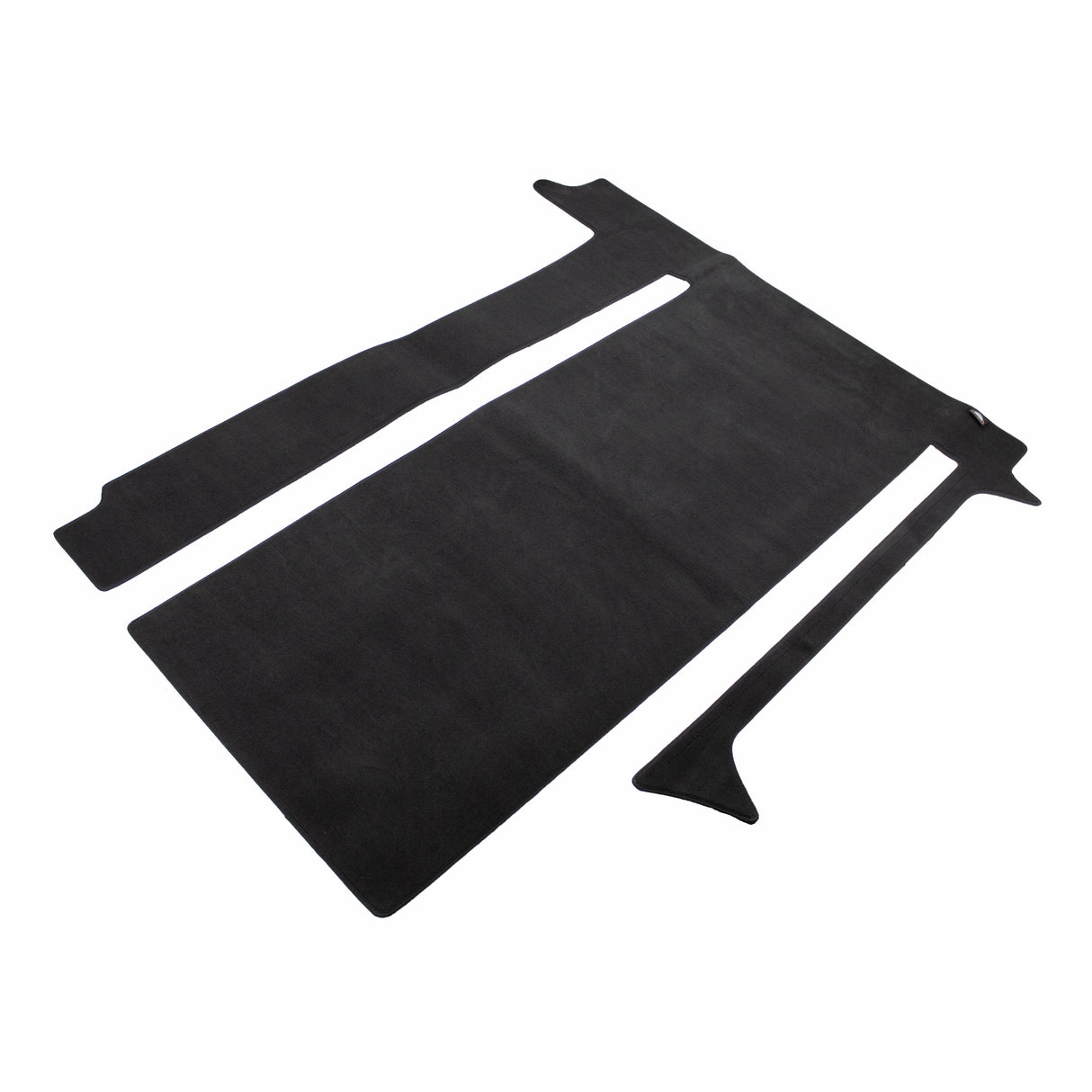 Velour carpet | for passenger compartment VW T6.1 California Ocean / Coast | 2 floor rails, "Titanium Black" | 100708612