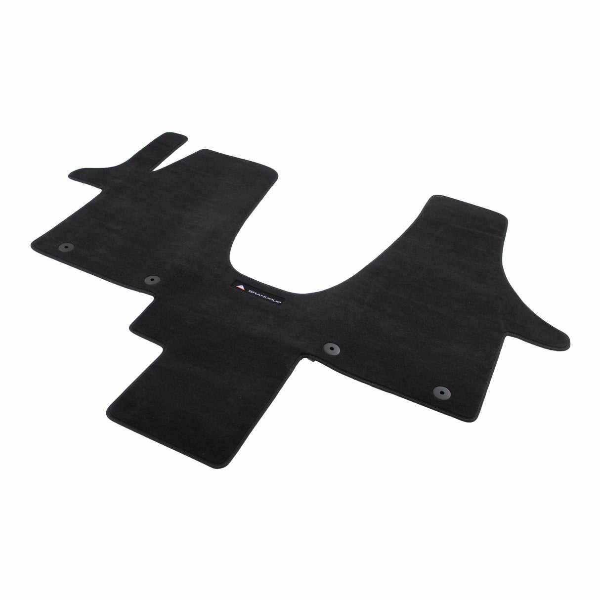 Velours carpet | for the driver's cab | "Titanium Black" | VW T6 right-hand drive without wheel arch protection | 100708632