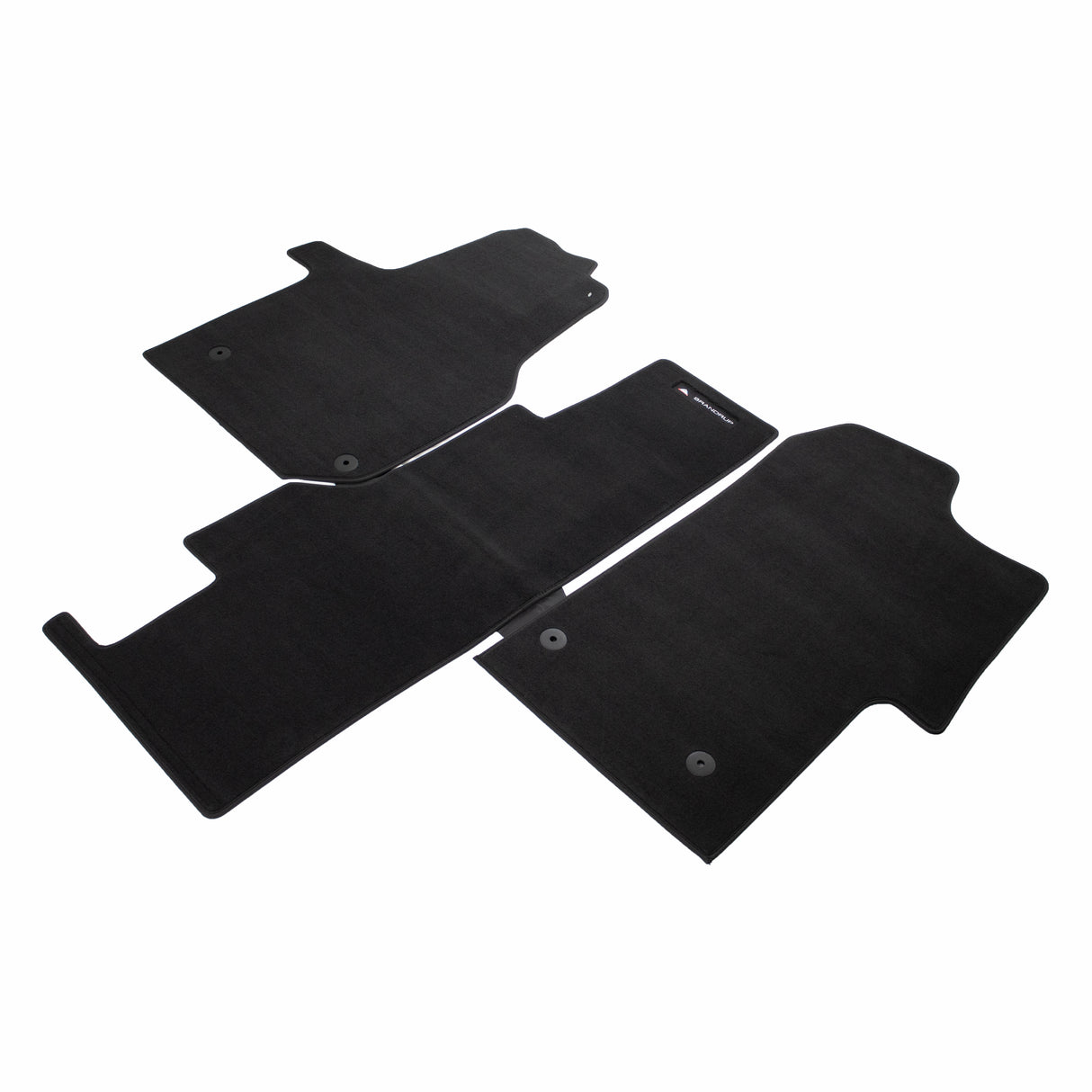 Velours carpet | Driver's cab, 3-piece "Titanium Black" | VW Grand Cal. 600 and 680, up to MY 2021 | 100708644