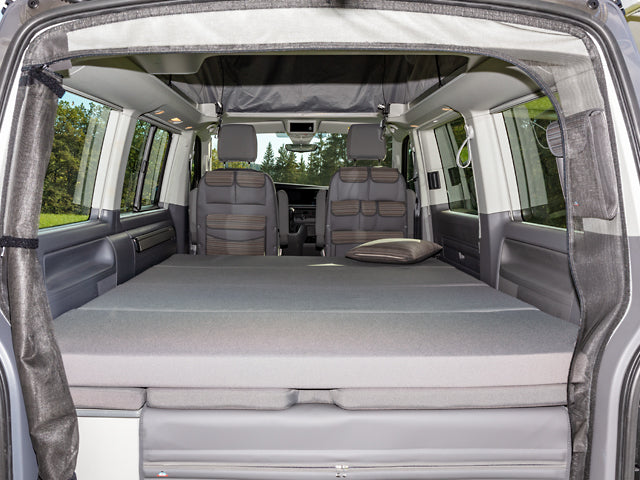 iXTEND® | Faltbett, 150 x 200 x 7,5 cm | Design "Palladium" | VW T6.1 Beach und Multivan | 100709027 - better-camper.de | Mense GmbH