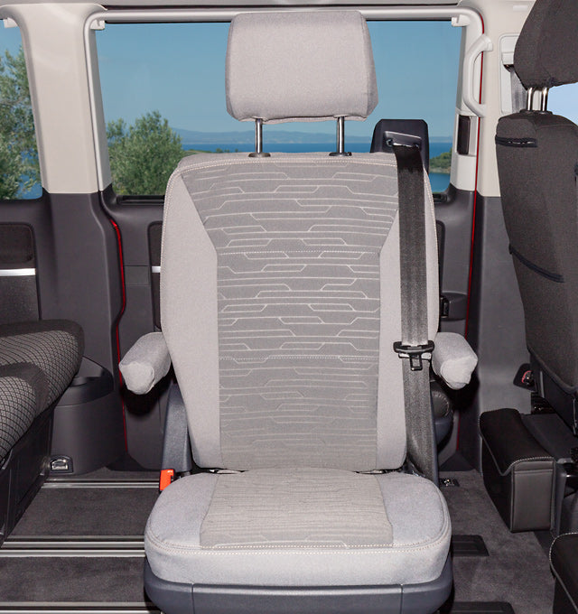 Second Skin | Schonbezug Komplett Set | VW T6.1 California Ocean/Coast | „Circuit/Palladium“ - better-camper.de | Mense GmbH