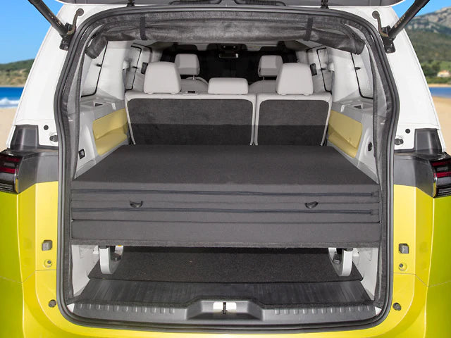 iXTEND Set | Faltbett + Spannbetlaken | VW ID. Buzz | Single-Jersey - better-camper.de | Mense GmbH