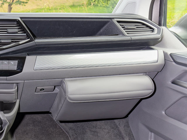 TIALO® | Glovebox für VW T6.1 | Design "Leder Palladium" | 100706856