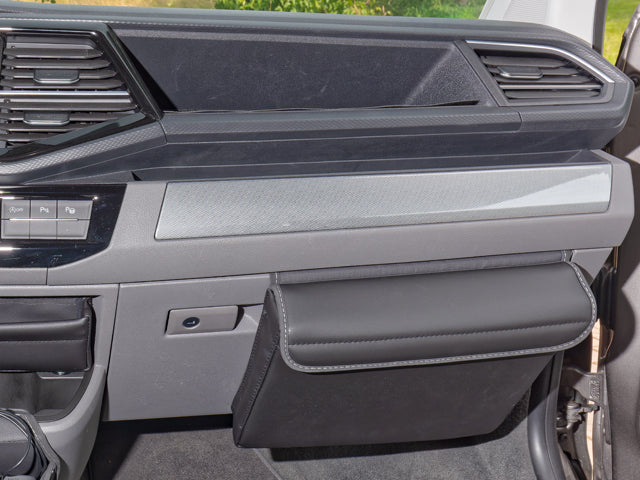 TIALO® | Glovebox für VW T6.1 | Design "Leder Titanschwarz" | 100706857