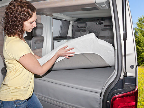 iXTEND® | Spannbettlaken für iXTEND Faltbett | VW T6/T5 California Ocean/Coast/Comfortline | Single-Jersey | 100707618 - better-camper.de | Mense GmbH