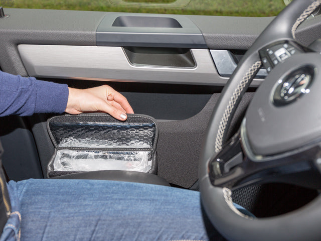 MULTIBOX® | VW T6 | für die linke Fahrerhaustür | Design VW T6.1 „Leder Palladium“ | 100706831 - better-camper.de | Mense GmbH