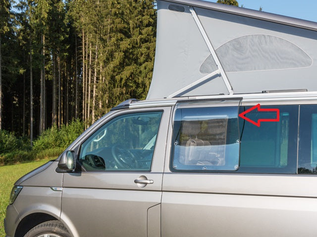 AIRSCREEN | Regenschutz für linkes Schiebefenster VW T6.1/T6/T5 | 100702502 - better-camper.de | Mense GmbH