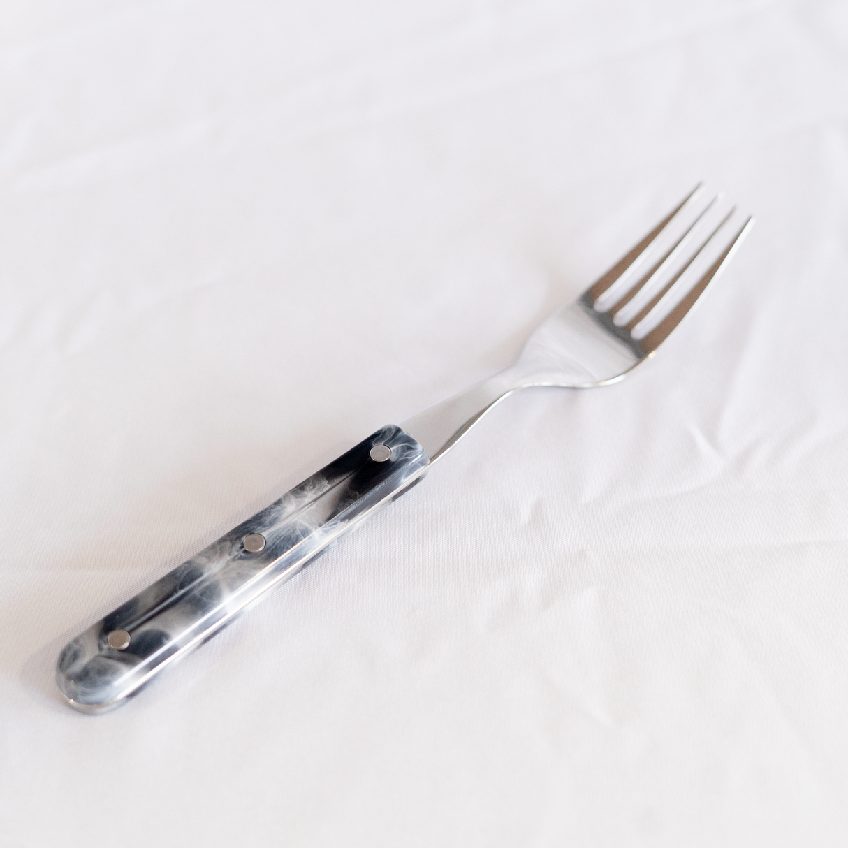 Gabel Edelstahl 18/10, "Marmor Grey" | 100803016 - better-camper.de | Mense GmbH