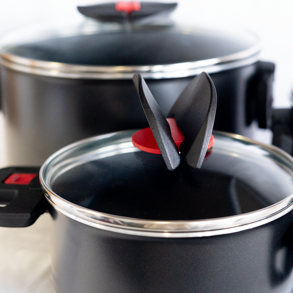 Kochtopfset Click&Cook-System, 6-teilig 3-fach keramische Antihaftversiegelung | 100801003 - better-camper.de | Mense GmbH