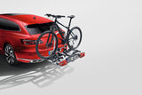 VW Fahrradträger | für die Anhängervorrichtung | 2 Fahrräder | großer Abklappwinkel | 000071105G - better-camper.de | Mense GmbH