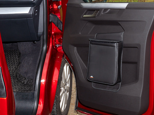 MULTIBOX® | Isoliertasche und/oder Abfallbehälter | VW T6.1 rechte FH-Tür |  Design"Leder Titanschwarz" | 100706838 - better-camper.de | Mense GmbH