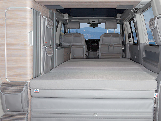 iXTEND® | Allround Faltbett, 115 x 202 x 6,5 cm Design | "Palladium" | VW T6.1/T6/T5 Cali o. Beach | 100709025 - better-camper.de | Mense GmbH