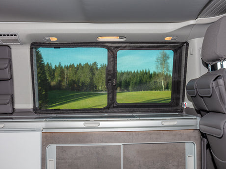 FLYOUT | Schiebefenster links mit U-Reißverschluss | VW T6.1/T6/T5 California (Beach ab 2011) | 100150011 - better-camper.de | Mense GmbH