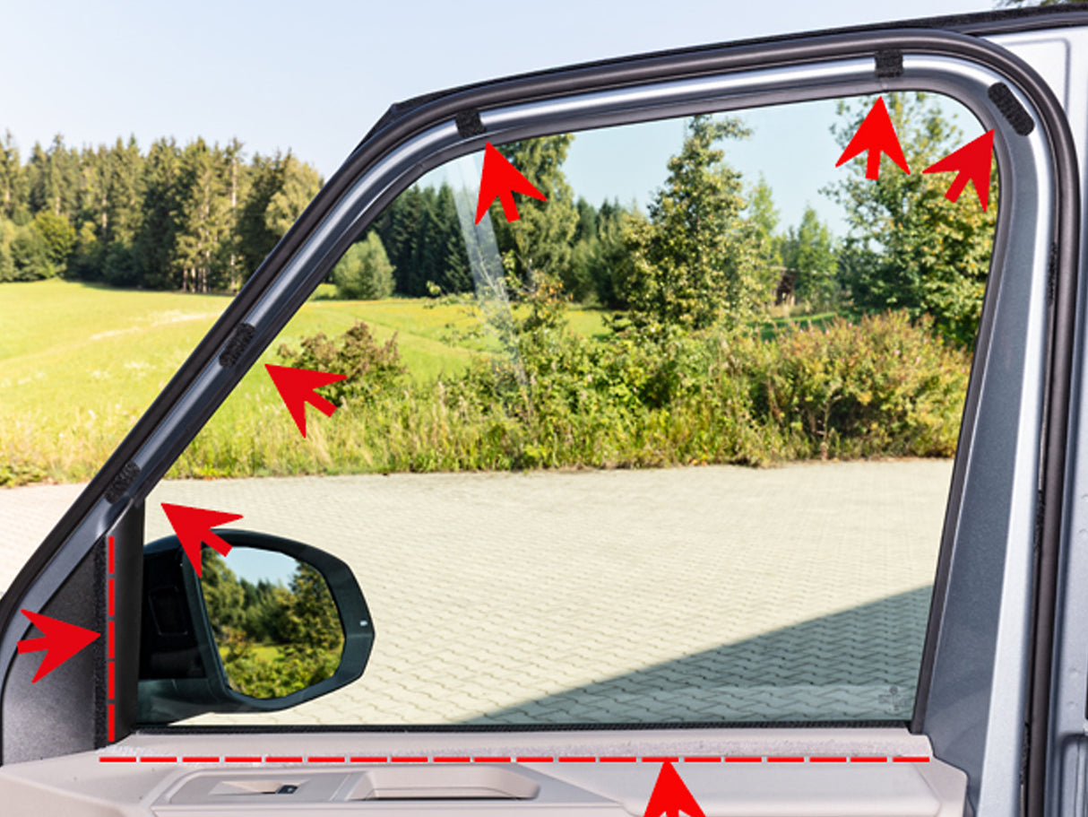 ISOLITE® | Extreme für Fahrerhausfenster 5-teilig mit Futteral | VW T7 California / Multivan ab MJ 2026 | 100701685