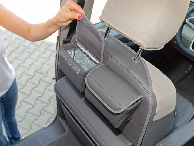Utility | Rückenlehne FH-Sitz mit MULTIBOX ® Maxi | VW T7 California/Multivan | Design "Leder Raven" | 100706861
