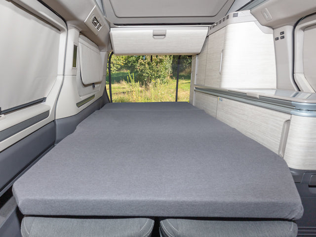 iXTEND® | Spannbettlaken Original-Faltbett | Design "Single-Jersey" Raven | VW T7 California Ocean/Coast | 100707631