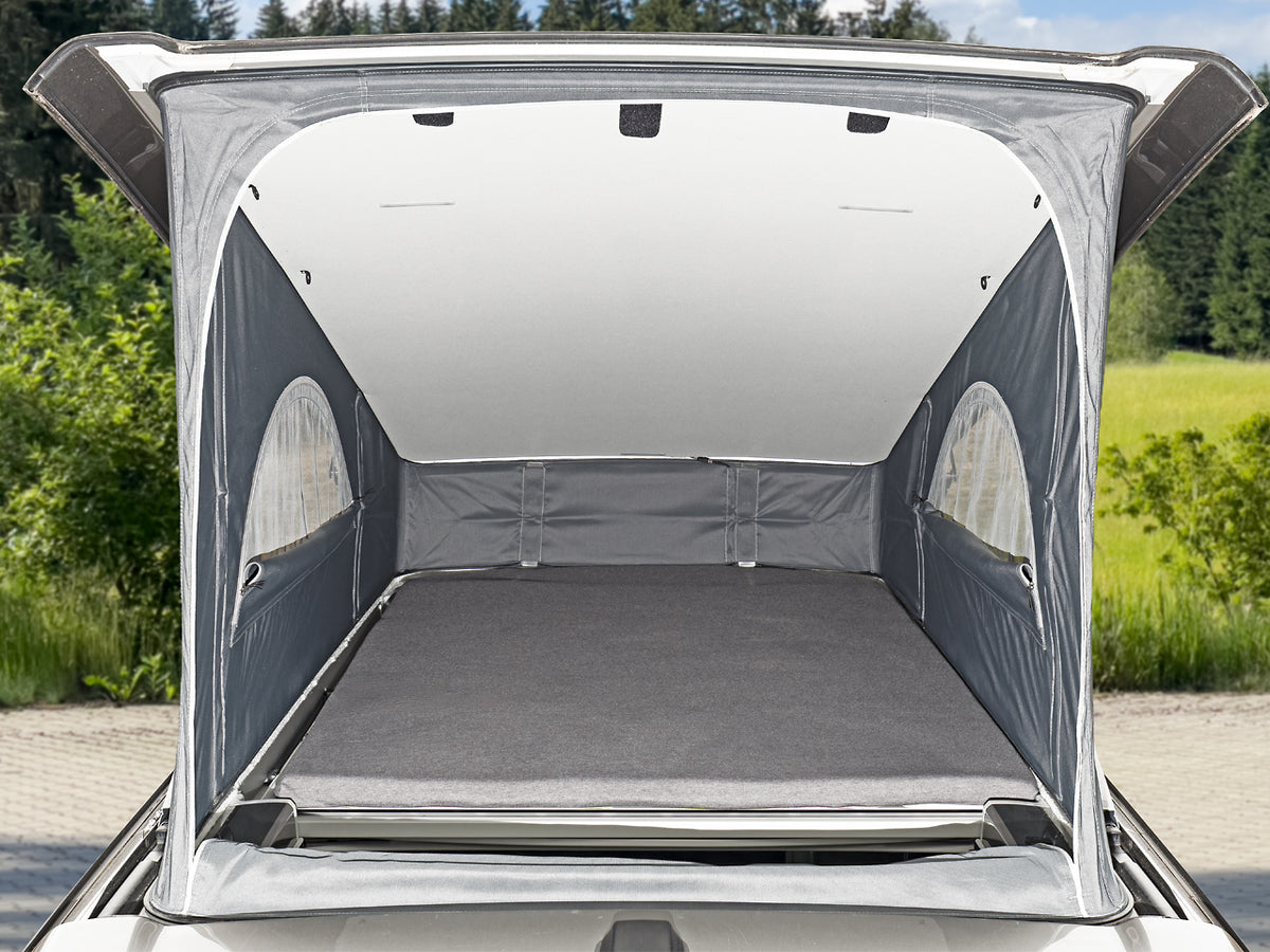 iXTEND® | Spannbettlaken Original-Matratze AD | VW T6.1 California | Single-Jersey Design "Raven" | 100707639